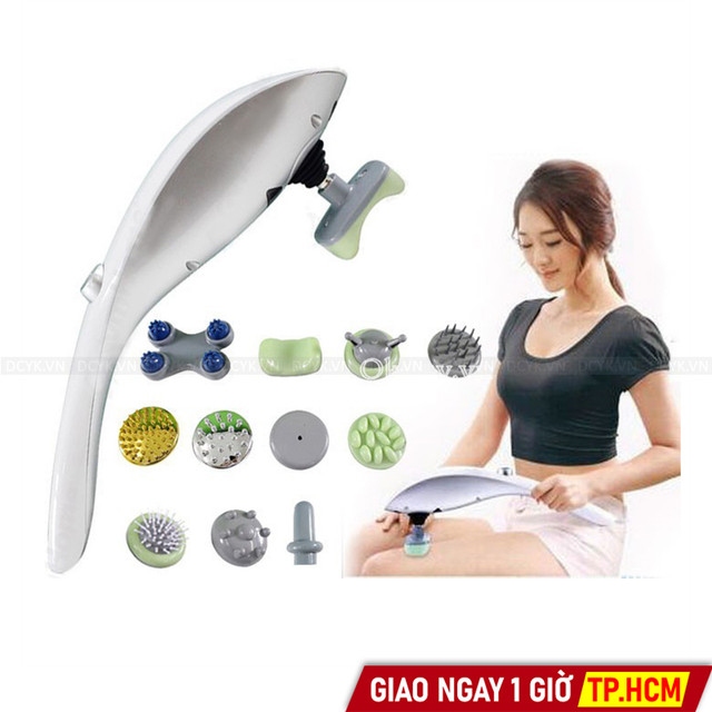 Máy Massage Cầm Tay Luxurious Massager (11 Đầu, Hồng Ngoại)