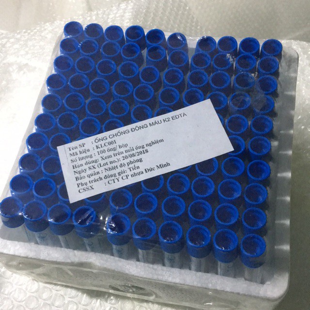 Ống Chống Đông Máu Edta, Klc Dùng Trong Spa