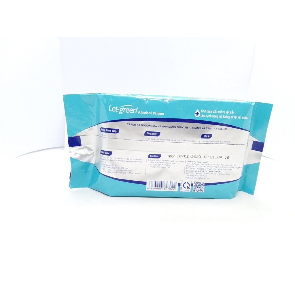 Khăn Ướt Tẩm Cồn Letgreen