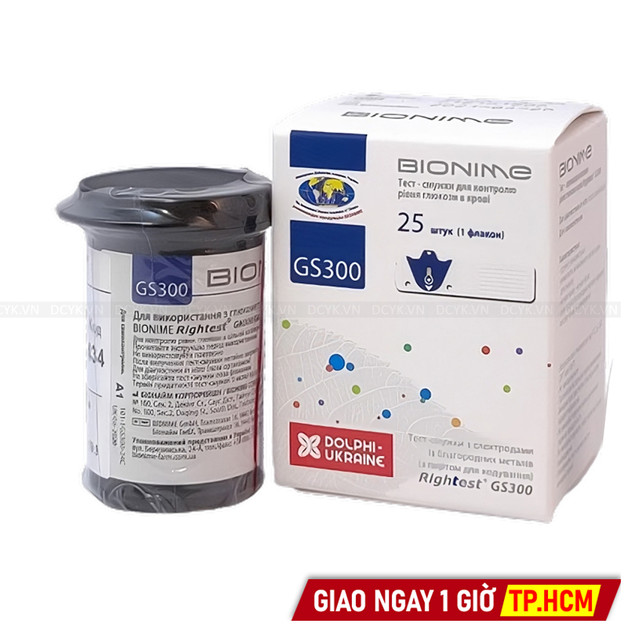 Que Thử Đường Huyết Biomime GS300 (GS-300) (Kèm Chip Code)