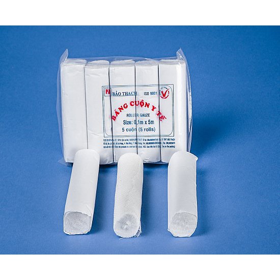 Băng Gạc Cuộn Y Tế Bảo Thạch (Lốc 5 Cuộn)