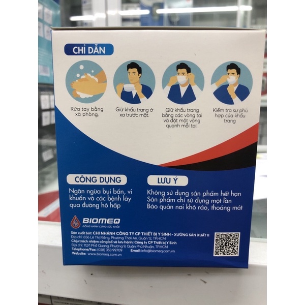 Khẩu Trang Y Tế 4 Lớp Biomeq MASK+
