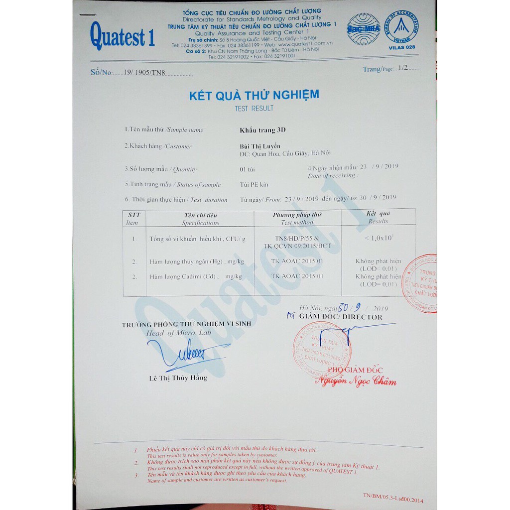 Khẩu Trang 3D LandMask 3D (Bịch 6 Cái)