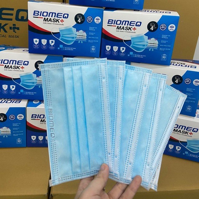 Khẩu Trang Y Tế 4 Lớp Biomeq MASK+