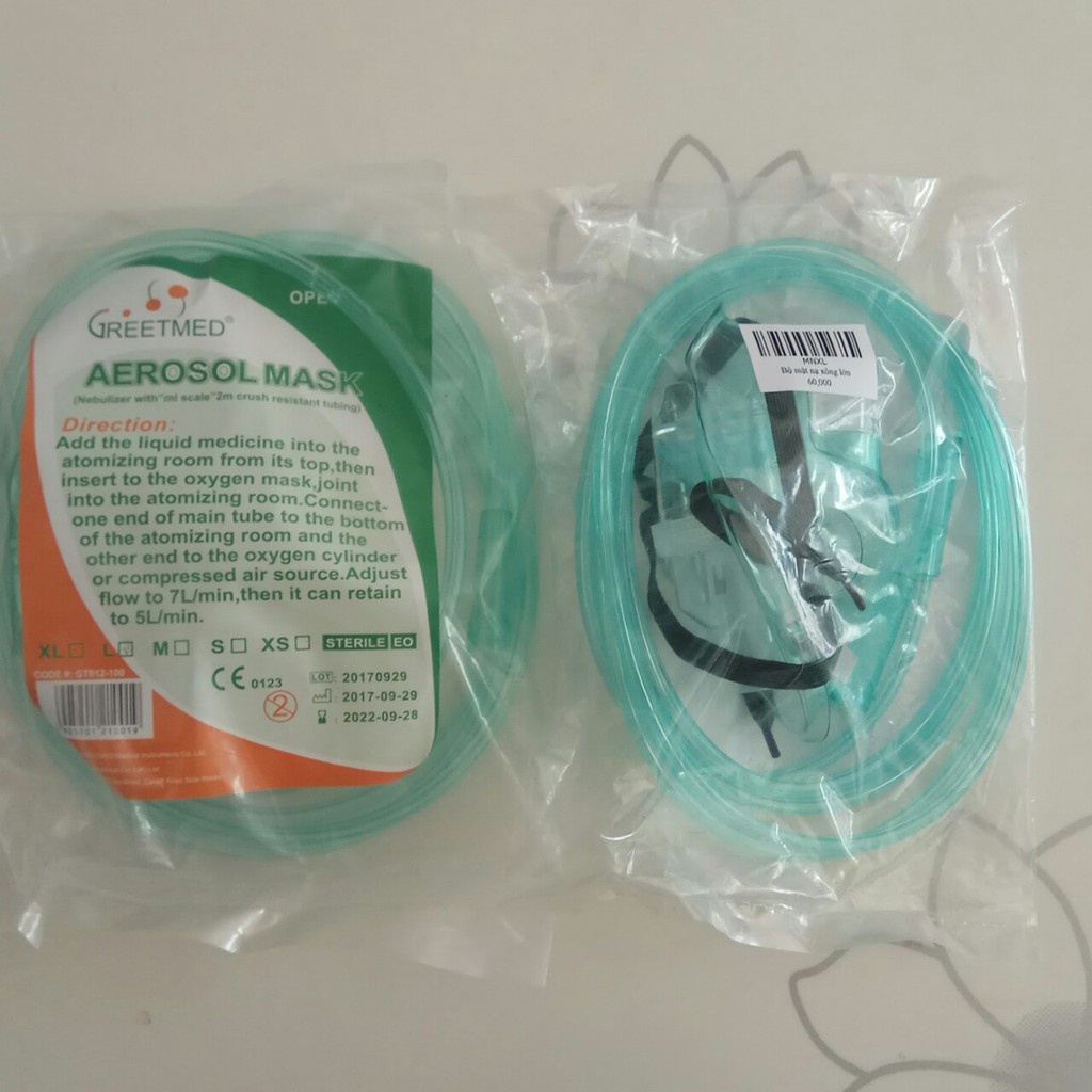 [PHỤ KIỆN] Mặt Nạ Xông Khí Dung Mũi Họng Greetmed