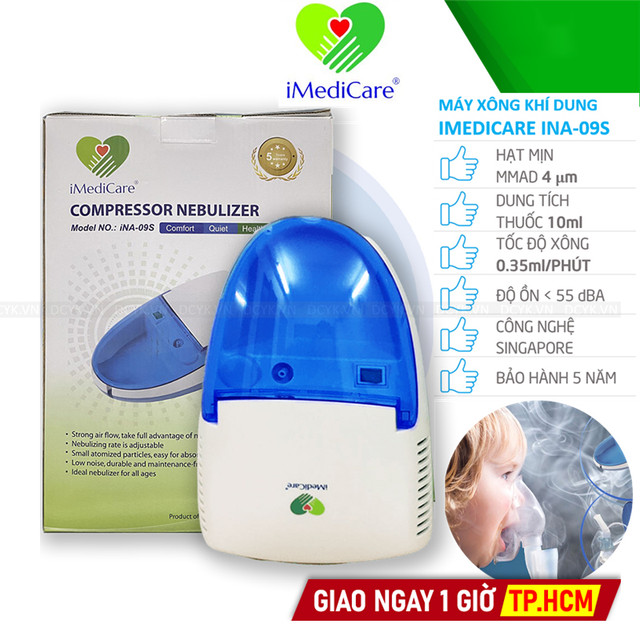 Máy Xông Khí Dung Mũi Họng Imedicare INA-09S (iNA 09S)