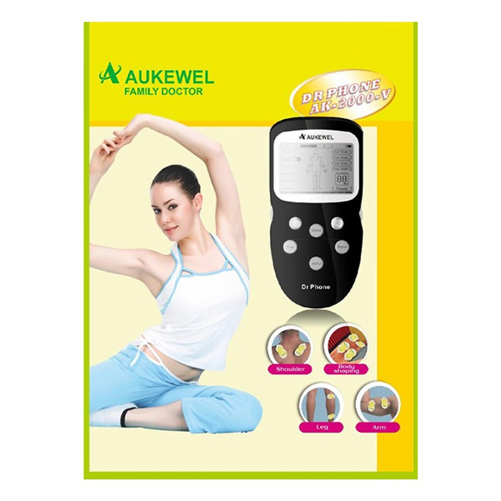 Máy Massage Xung Điện Aukewel Dr Phone AK-2000-V (8 Miếng Dán)