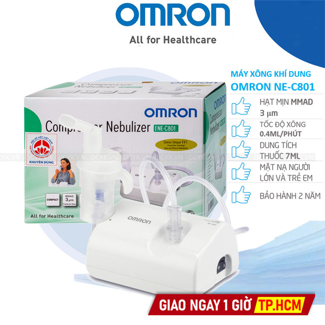 Máy Xông Khí Dung Mũi Họng Omron NE-C801 (C-801)