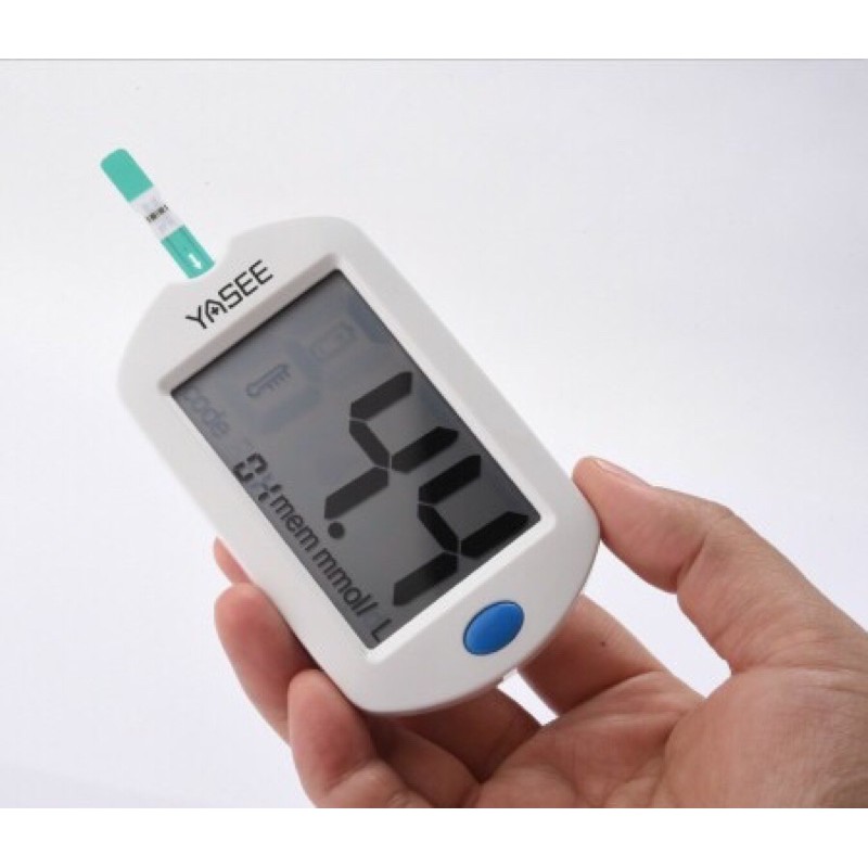 [TẶNG QUE, KIM, CỒN] Máy Đo Đường Huyết Yasee GLM-75 (MG) (+50 Que, Kim, Cồn)