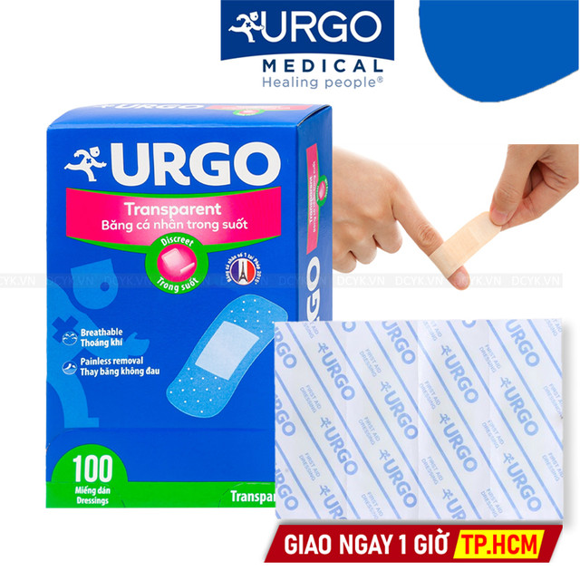 Băng Keo Cá Nhân Trong Suốt Urgo TRANSPARENT