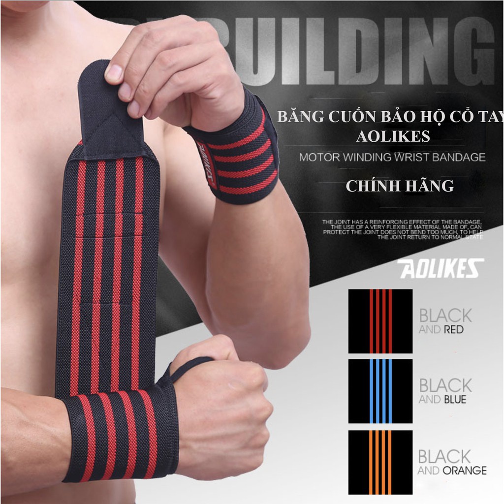 Dây Quấn Bảo Vệ Cổ Tay (Bó Cổ Tay) AOLIKES A1538 (A 1538) (1 Đôi)