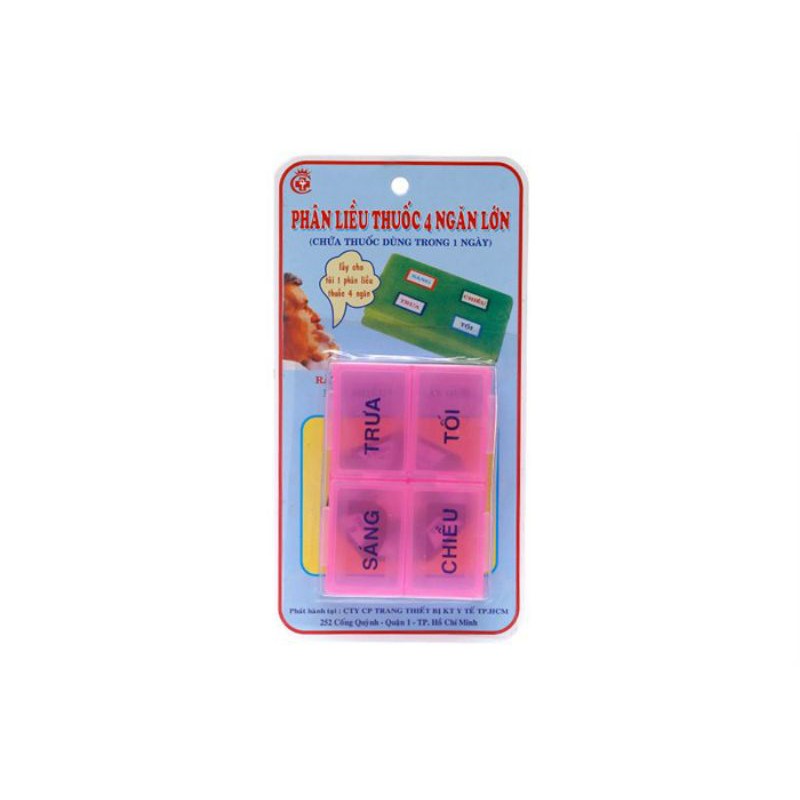 Hộp Chia Thuốc 4 Ngăn