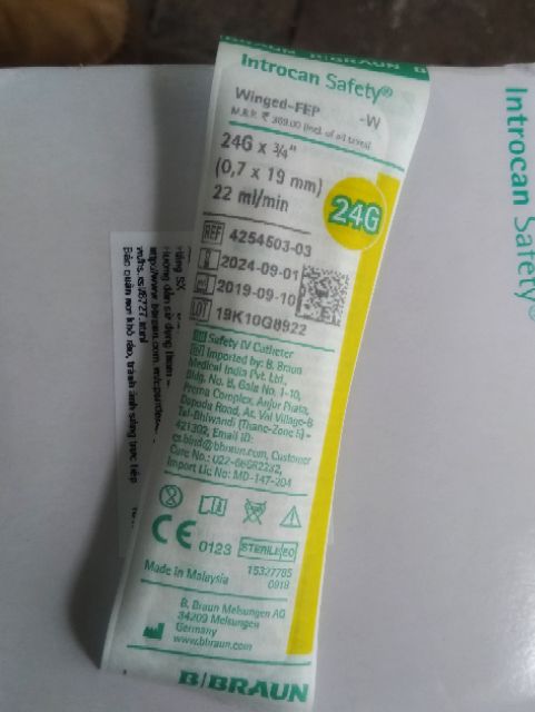 Kim Luồn Tĩnh Mạch Kín B.Braun (BRAUN) Introcan Safety 3