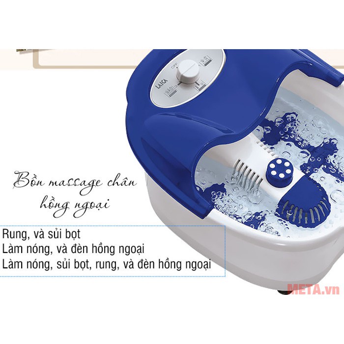 Bồn Ngâm Chân Laica PC1301 (3 Chế Độ)