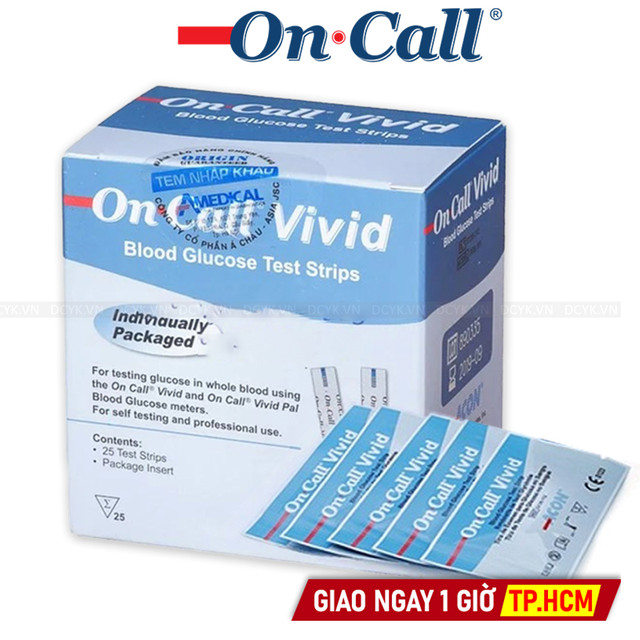 Que Thử Đường Huyết On-call Vivid