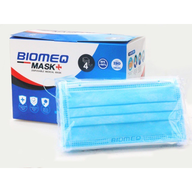 Khẩu Trang Y Tế 4 Lớp Biomeq MASK+