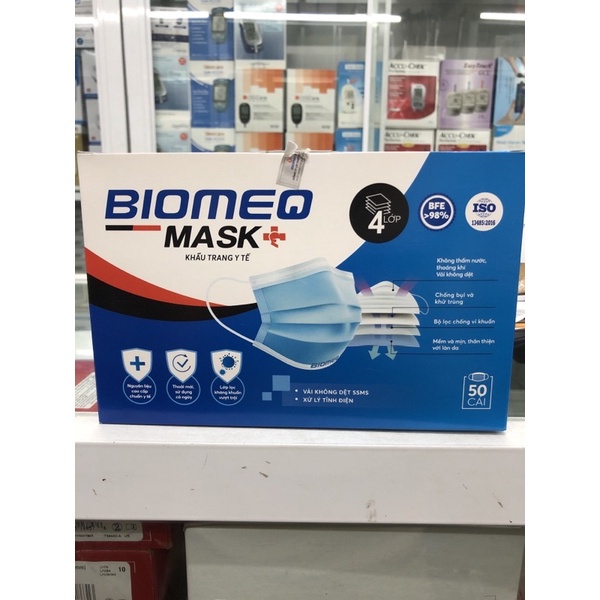 Khẩu Trang Y Tế 4 Lớp Biomeq MASK+