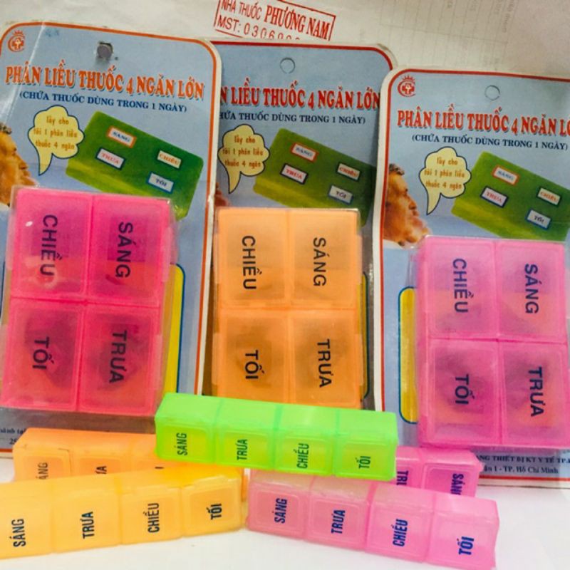 Hộp Chia Thuốc 4 Ngăn