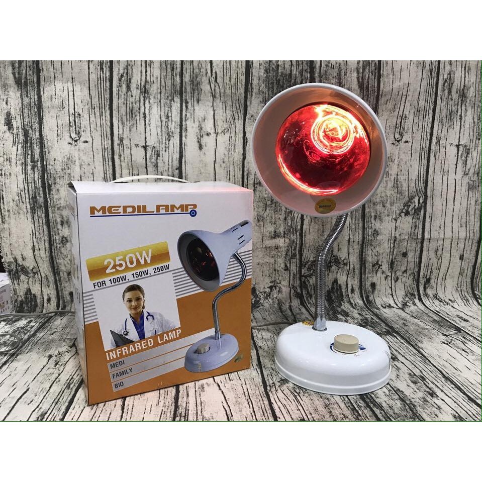 [KÈM BÓNG] Chân Đèn Hồng Ngoại Có Chiết Áp TNE MediLamp (Hộp Vàng)