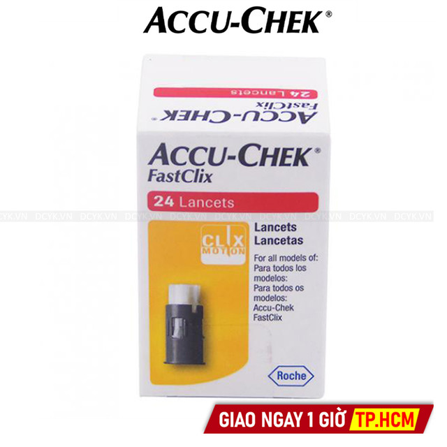 Kim Thử Đường Huyết Accu-chek Fastclix (24 Kim)