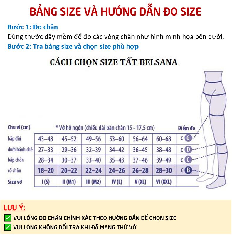 Vớ Y Khoa BELSANA Classic (Da, Hở Ngón)