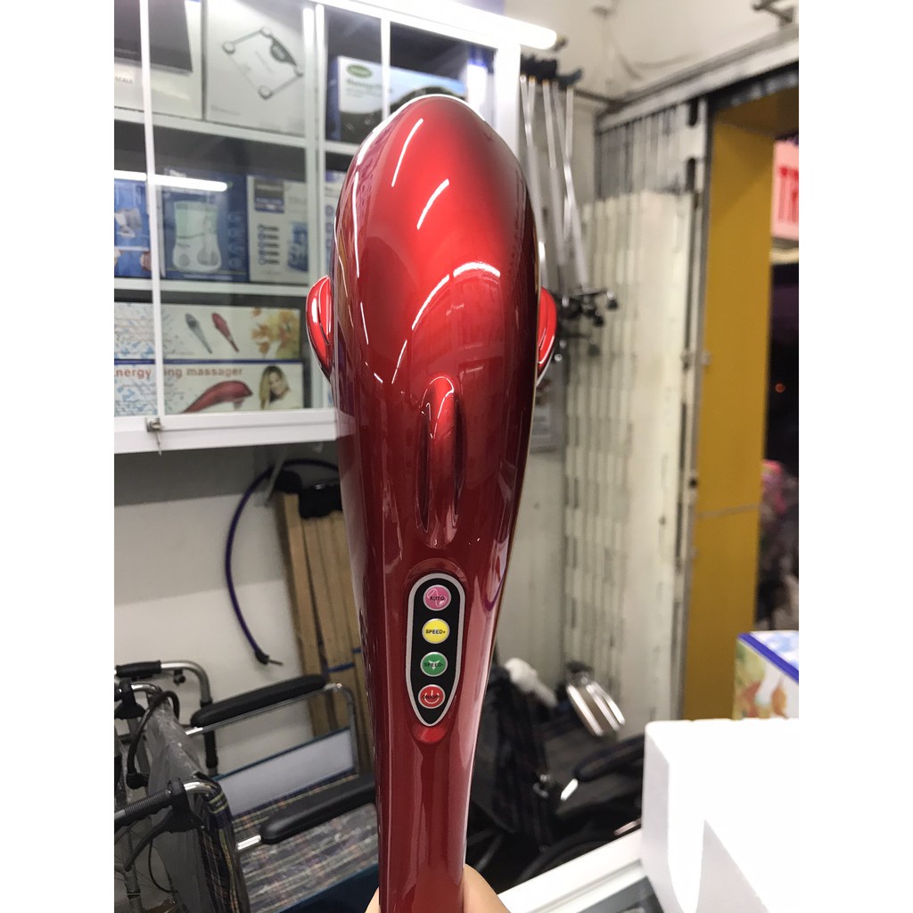 Máy Massage Cầm Tay Cá Heo Energy King LC-2002E (3 Đầu Silicon)