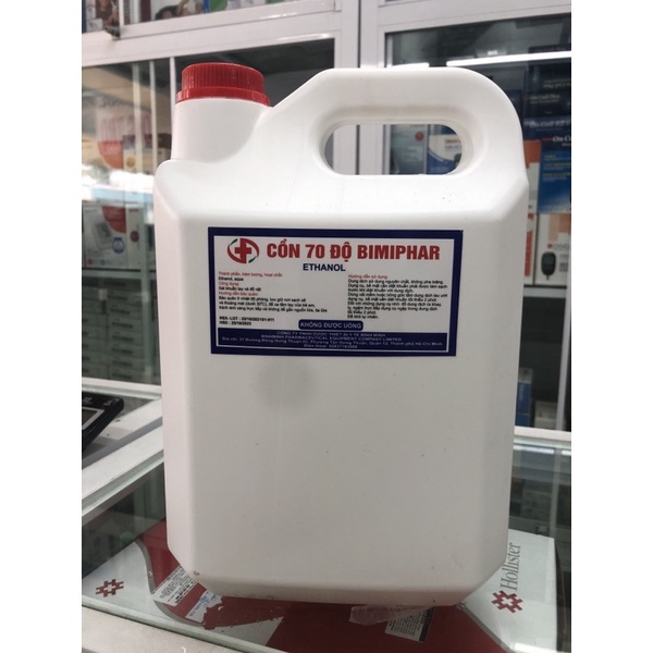 Cồn Sát Trùng Y Tế (Can 5 Lít) BIMIPHAR