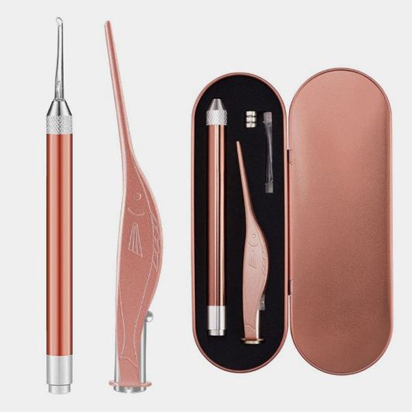 Bộ Dụng Cụ Lấy Ráy Tai Cao Cấp Có Đèn