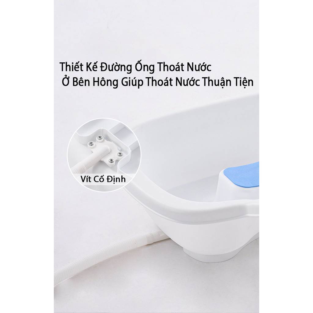 Chậu Gội Đầu Tại Giường Cao Cấp (Lót EVA + Ca + Lược Gội)