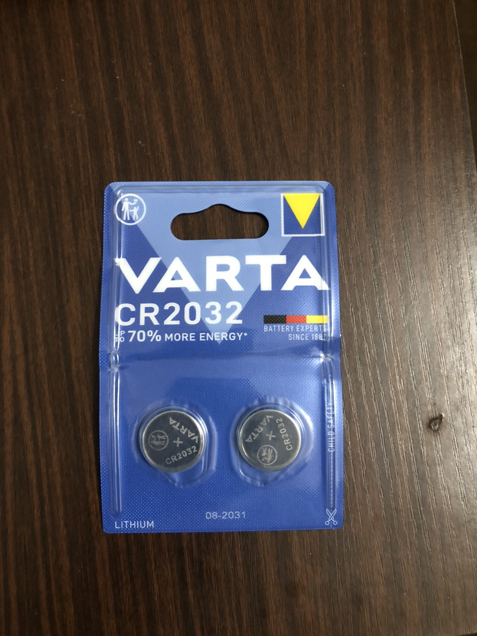 Pin Khuy Cúc Áo CR2032 VARTA (Đức) (Vỉ 2 Viên)