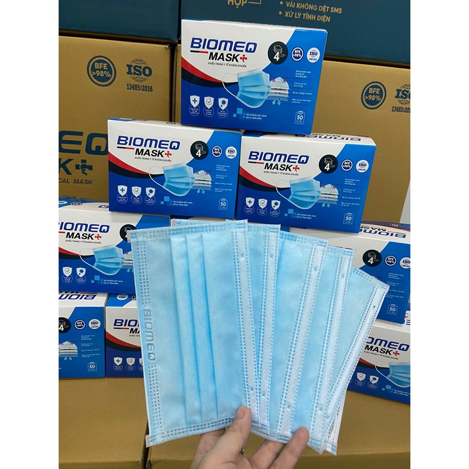 Khẩu Trang Y Tế 4 Lớp Biomeq MASK+