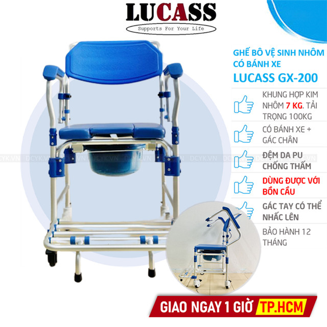 Ghế Bô Có Bánh Xe Lucass GX-200 (GX200)