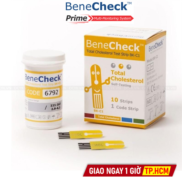 Que Thử Cholesterol (Mỡ Máu) Benecheck Plus