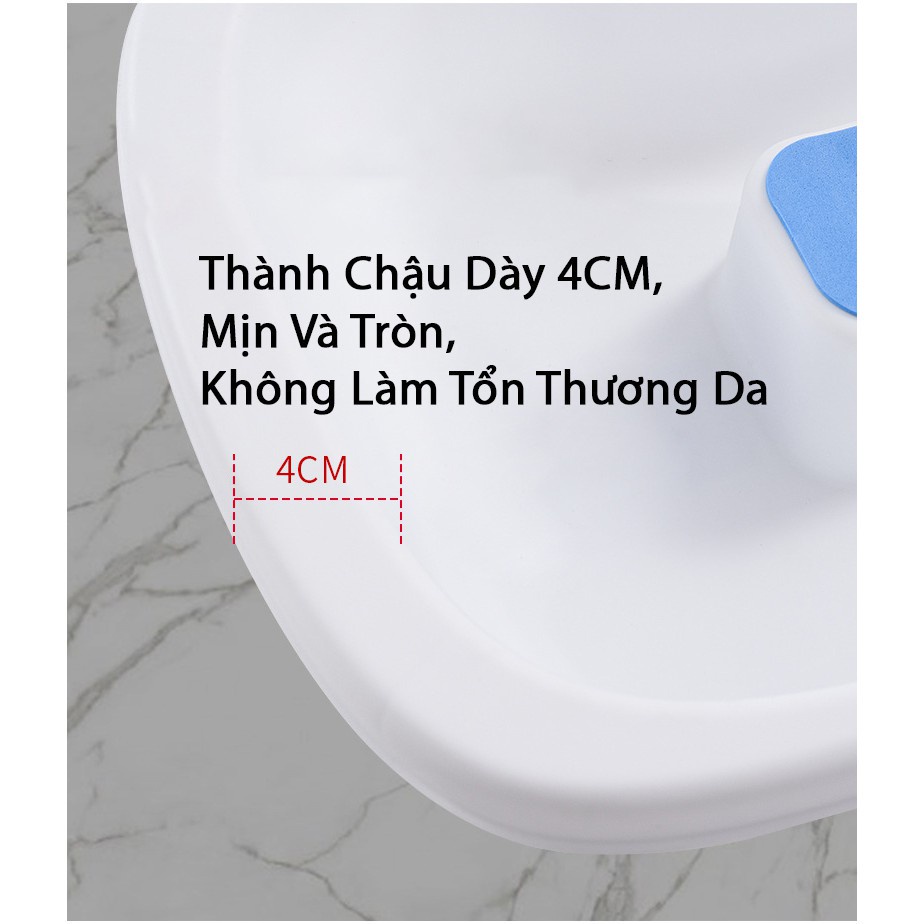 Chậu Gội Đầu Tại Giường Cao Cấp (Lót EVA + Ca + Lược Gội)