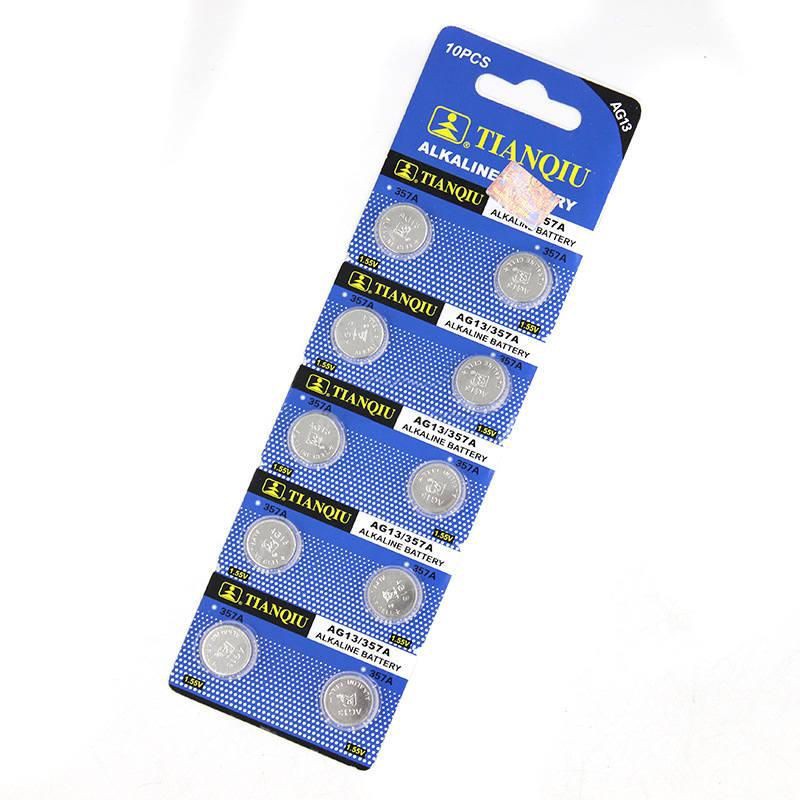 Pin Nút Ag13 TIANQIU (Vỉ 10 Viên)