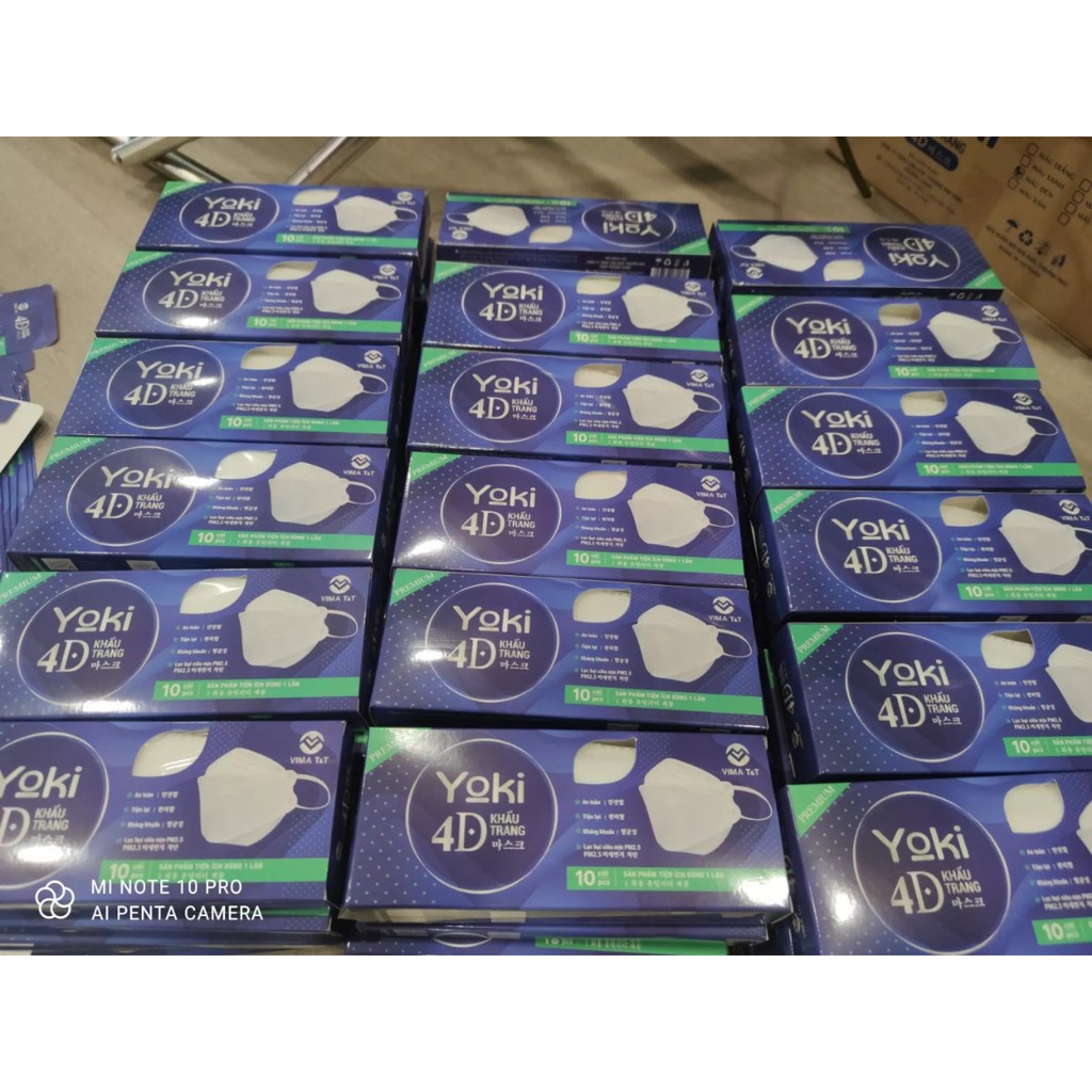 Khẩu trang 4D Yuki / Yoki Premium (Hộp 10 Cái)