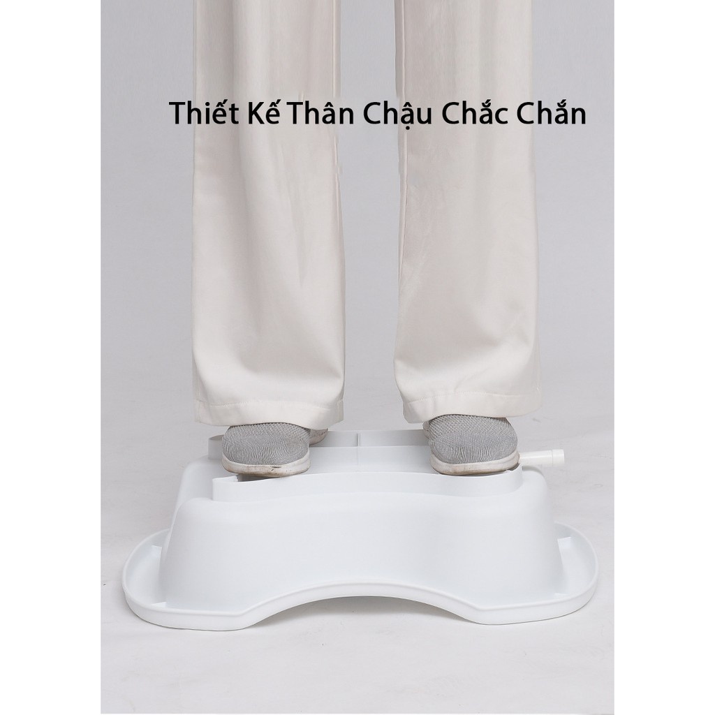 Chậu Gội Đầu Tại Giường Cao Cấp (Lót EVA + Ca + Lược Gội)