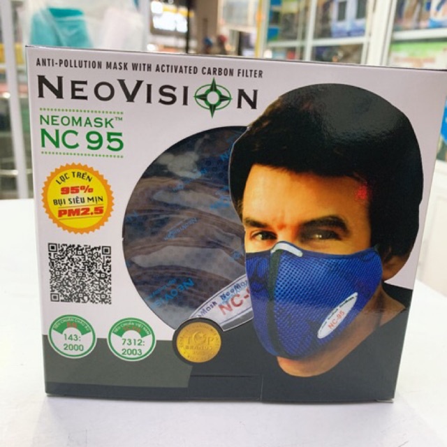Khẩu Trang Vải Neovision NC95 Lọc bụi mịn và Vi khuẩn đến 95%