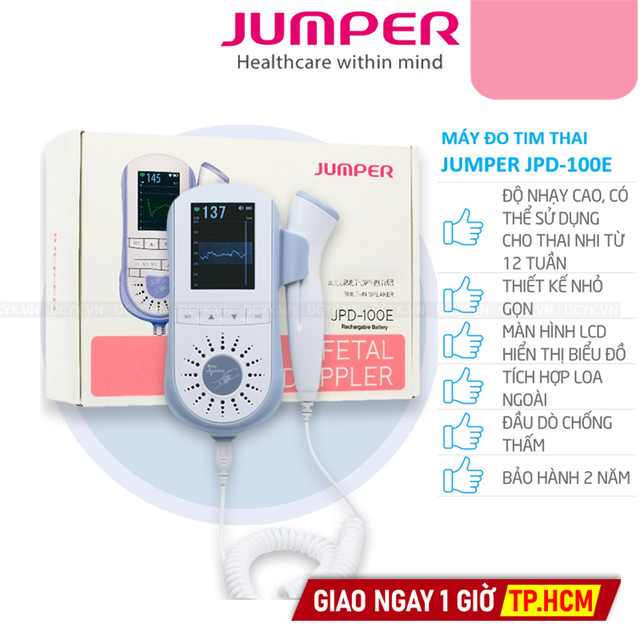 Máy Đo Tim Thai Cá Nhân Jumper JPD-100E
