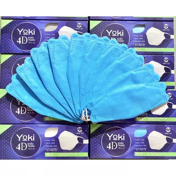 Khẩu trang 4D Yuki / Yoki Premium (Hộp 10 Cái)