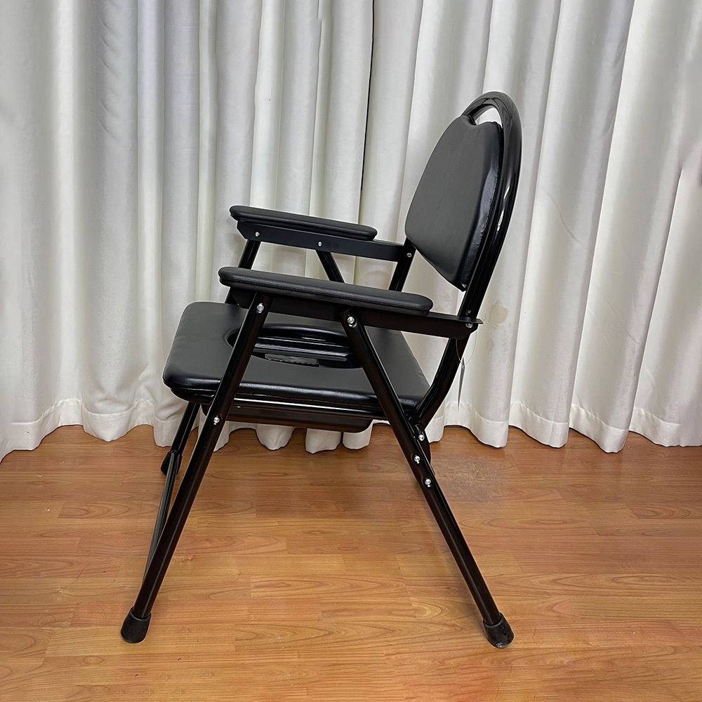 Ghế Bô Vệ Sinh Không Bánh Xe, Khung Sơn, Bô Vuông, Đệm Simili Lucass G-17 (G17)