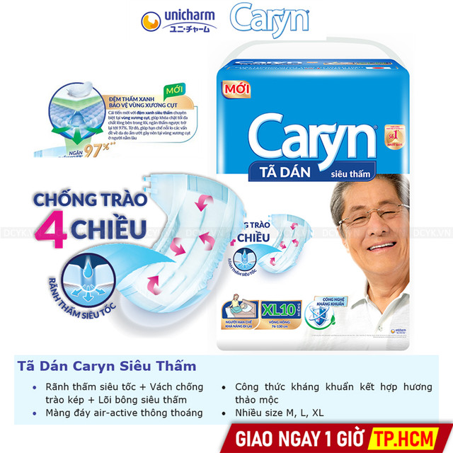 Tã Dán Người Lớn Caryn Siêu Thấm