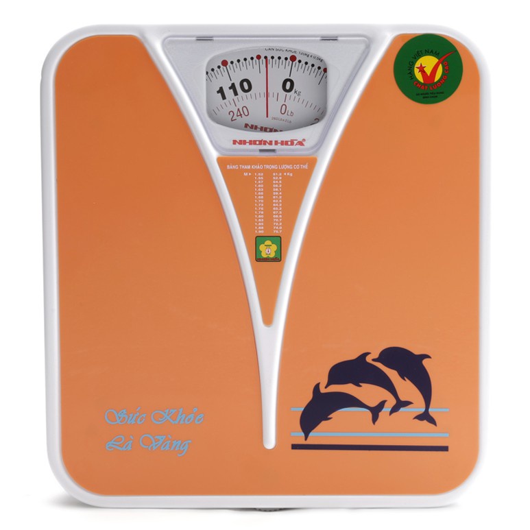 Cân Sức Khoẻ Cơ Học Nhơn Hòa NHHS-120-K5 (120 Kg) (Màu Ngẫu Nhiên)