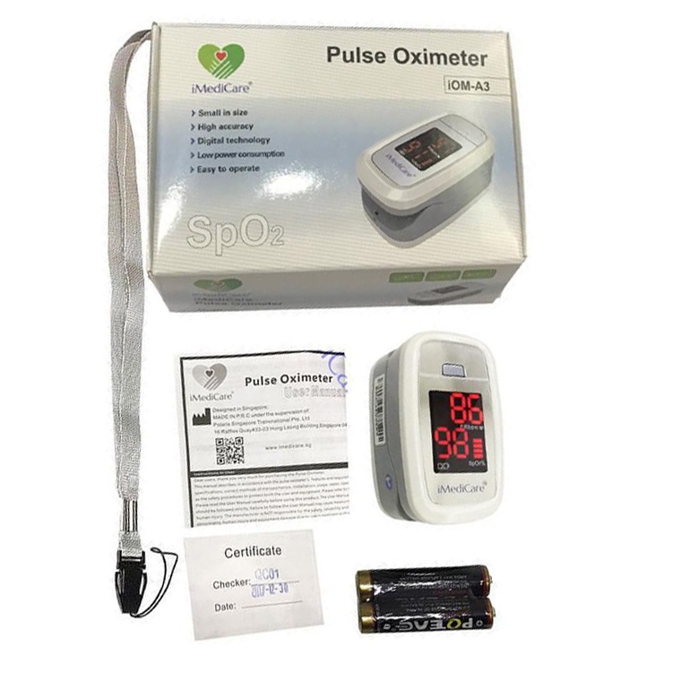 Máy Đo Nồng Độ Oxy SPO2 Và Nhịp Tim iMediCare iOM-A3