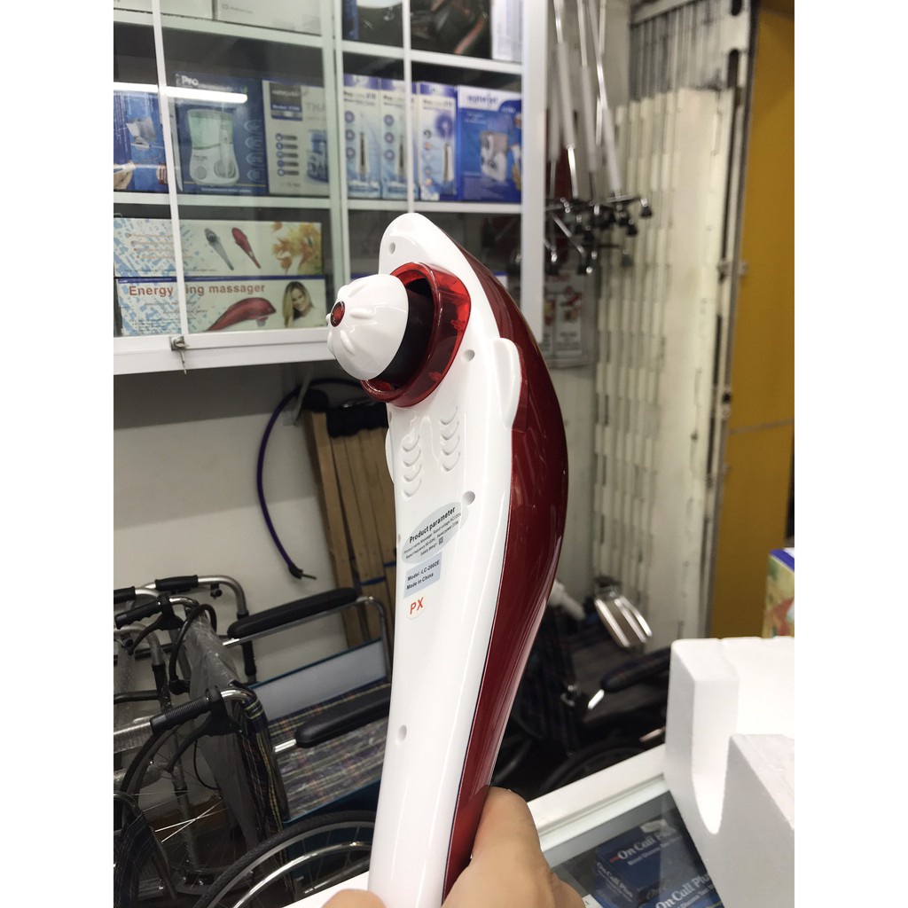 Máy Massage Cầm Tay Cá Heo Energy King LC-2002E (3 Đầu Silicon)