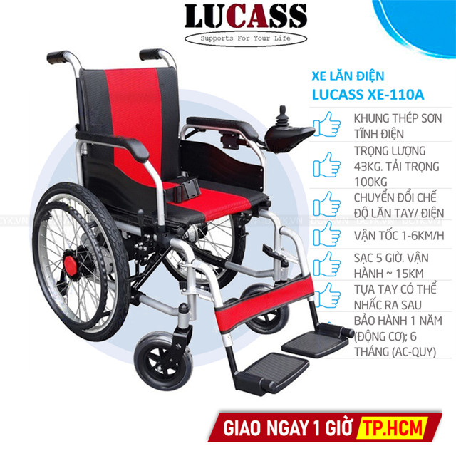 Xe Lăn Điện Lucass XE-110A