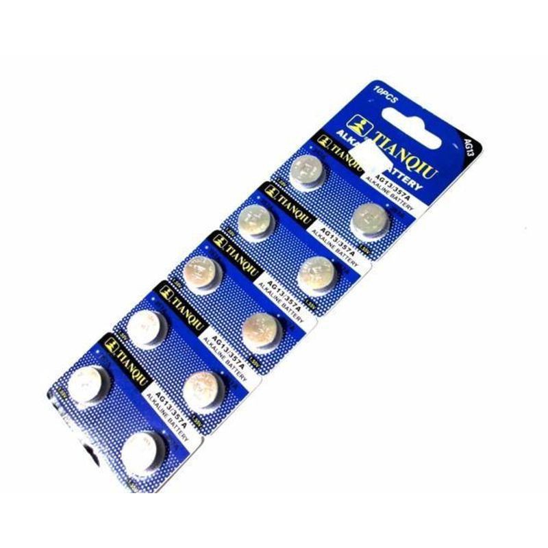 Pin Nút Ag13 TIANQIU (Vỉ 10 Viên)