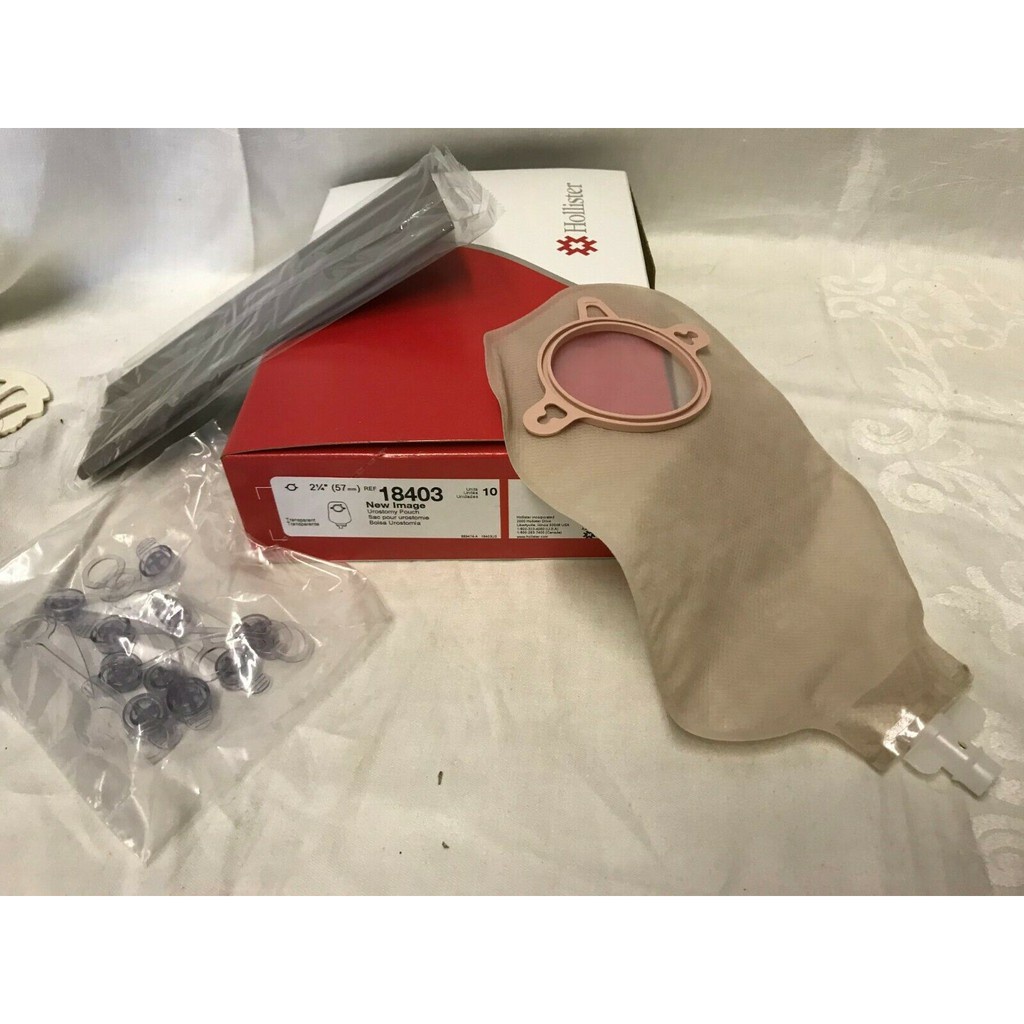 Túi Nước Tiểu Hậu Môn Nhân Tạo 2 Mảnh Hollister 18402 18403 (Van Chống Trào Ngược)