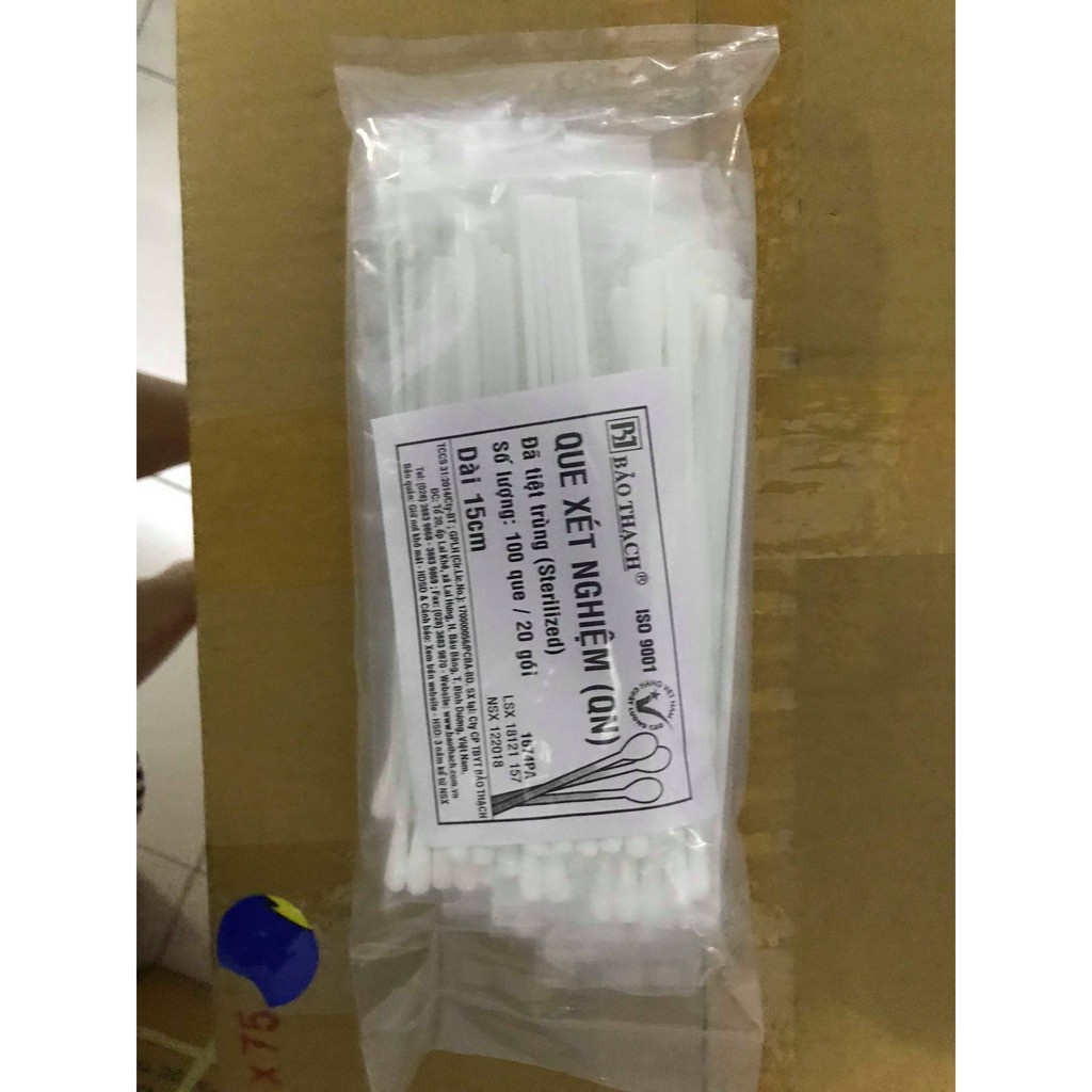 Que Gòn Xét Nghiệm Bảo Thạch (Bịch 100 Que)