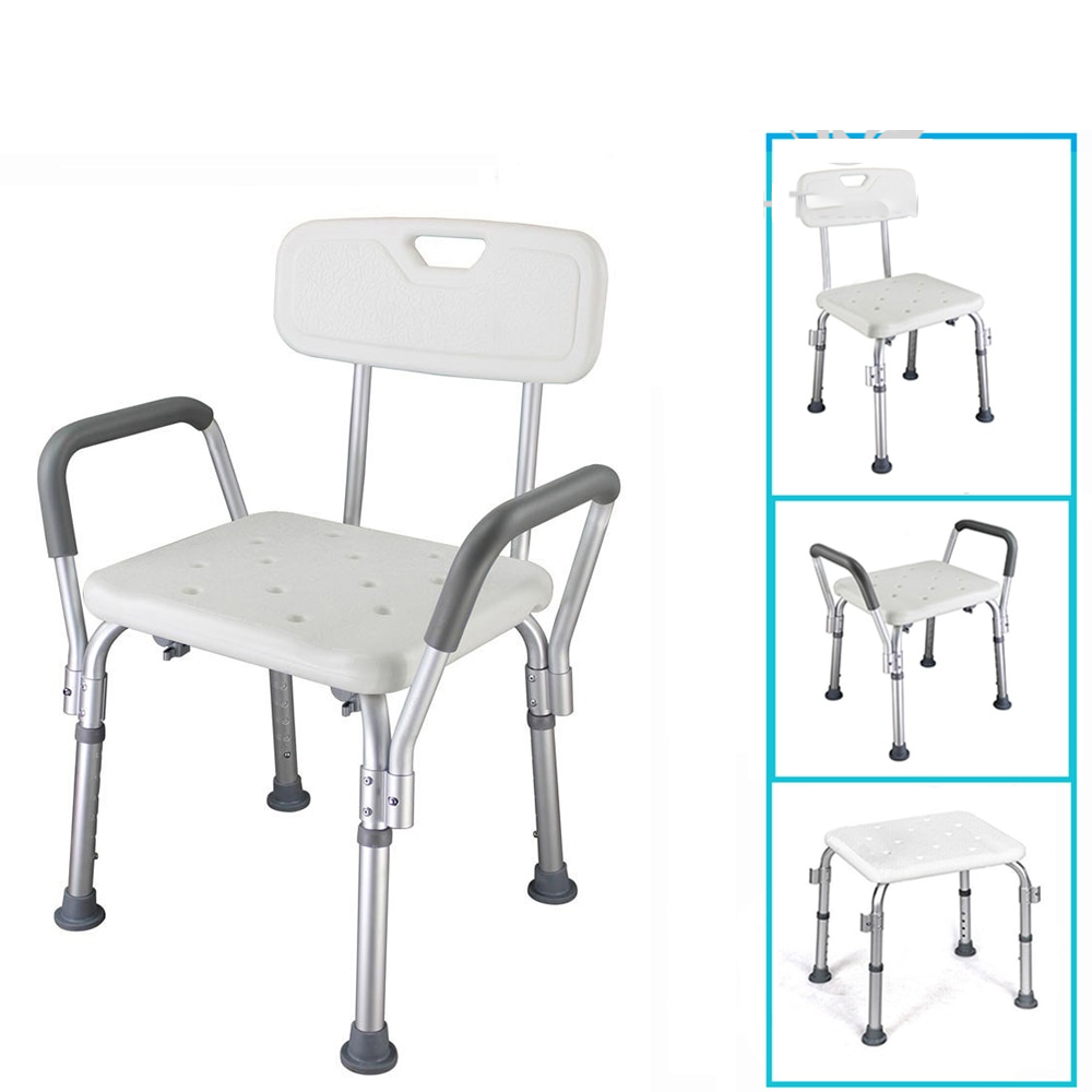 Ghế Tắm Khung Nhôm, Có Tựa Lưng, Tựa Tay, Tăng Giảm Chiều Cao Lucass SC-98TL (SC98TL)